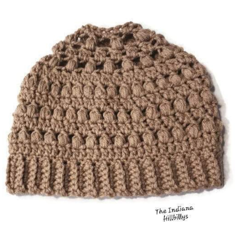 Messy beanie Bun hat /Ponytail Hat